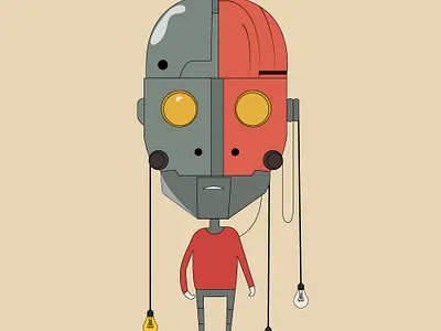 Robot design graphic design illustration vector
