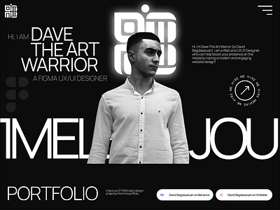 D'TAW - Portfolio Website Design dtaw figma modern portfolio ui uiux user interface web design website design