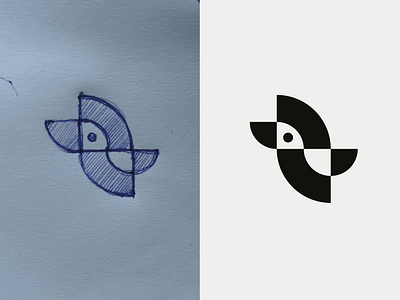 Abstract bird bird brand branding circle design elegant geometrical geometry graphic design illustration logo logotype mark minimalism minimalistic modern sign