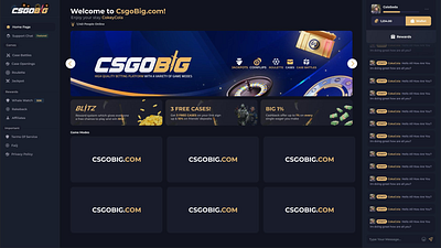 CsgoBig - Prototype Home Page