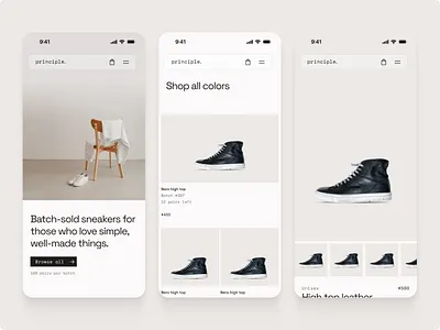 WIP branding design figma graphic design sneaker ui ux