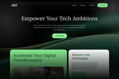 Tech Company - Concept Landing Page landing page ui