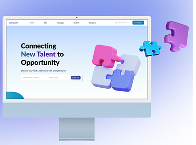 Job Board- Fun Landing Page Idea adventure app design clean design design ui ux visual design