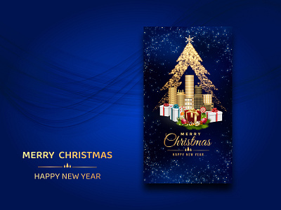Merry Christmas 3d branding buildings christmas gifts christmas tree gifts golden design graphic design happy new year instagram story logo merry christmas new year pine tree tree ui us user experience user interface ux ui