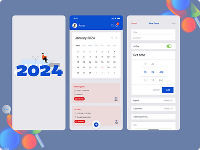 Calendar App design graphic design illustration logo ui ux ui ux designer