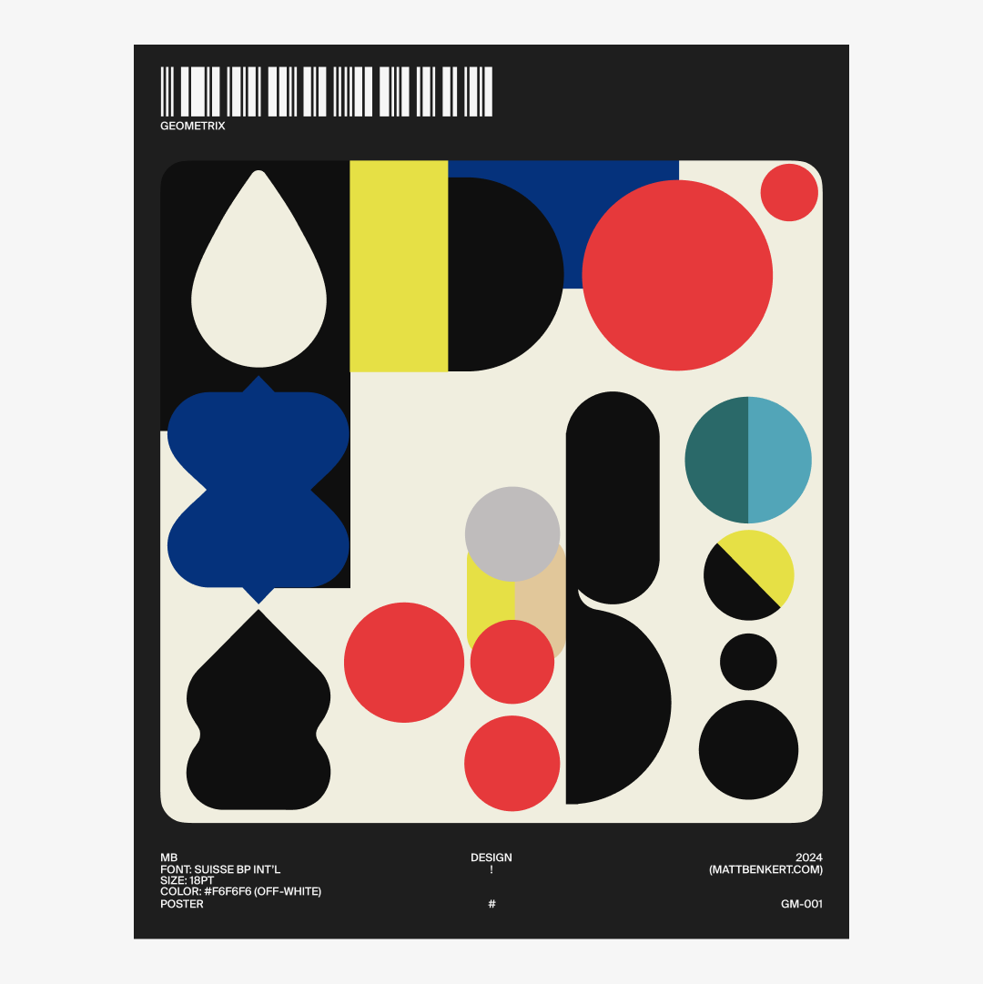 GEOMETRIX — GM.001 bauhaus clean design graphic design layout minimal type typography