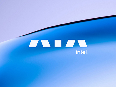 AIA by Intel / Artificial Intelligence and Analytic ai ai logo artificial intelligence blue brand branding intel minimal purple simple