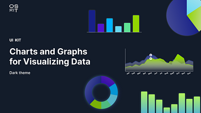 UI Kit for Visualizing Data charts components design graphic design graphs illustration template ui ui kit ux visualizing data