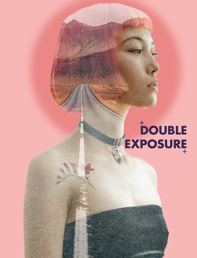 double exposure girl branding double exposure editing girl japan japanese photoshop pink