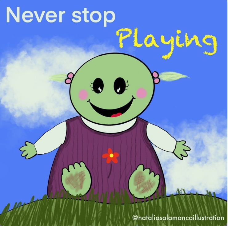 Mona from Nanalan' childrens illustration digital art illustration procreate