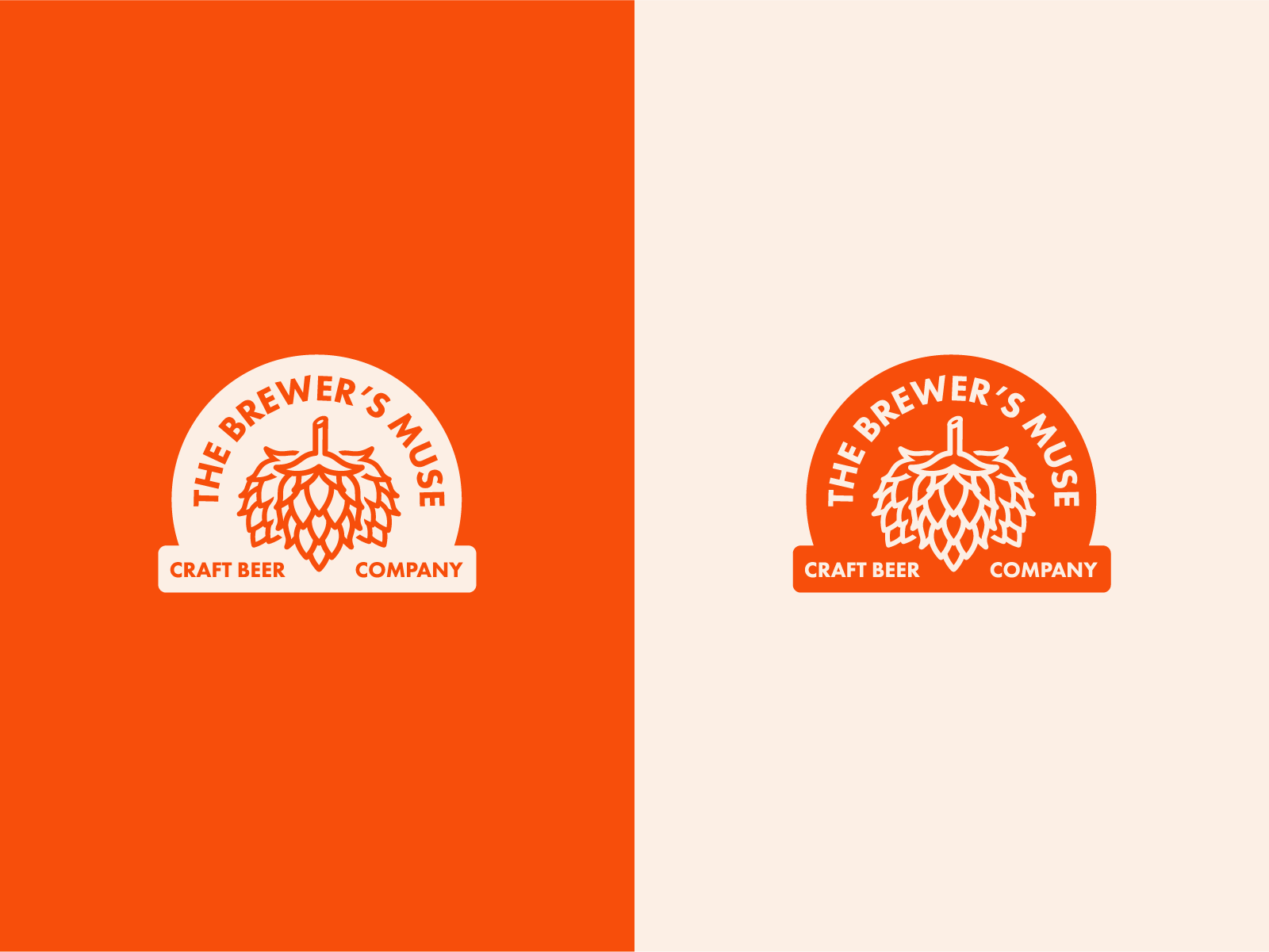 Brewer's Muse Logo Badge badge brand identity branding brewery hops logo patch typography