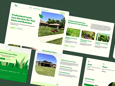 Tice Lawn Care | Website design lawn care relume web design webflow