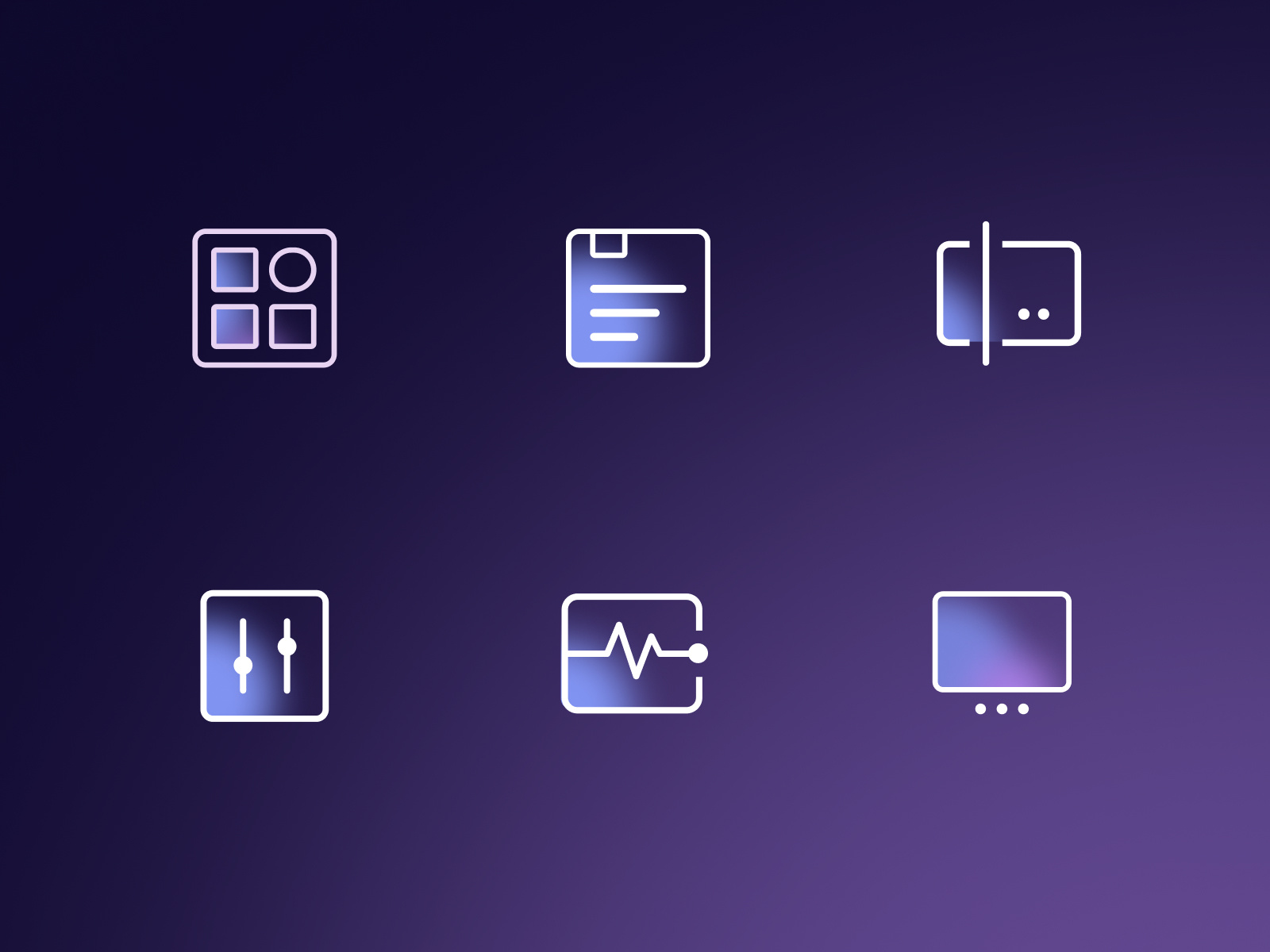 Cloud Feature Icons by Ronan Flynn-Curran on Dribbble