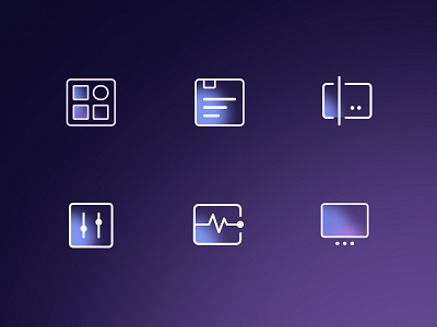 Cloud Feature Icons cloud icons infra ui