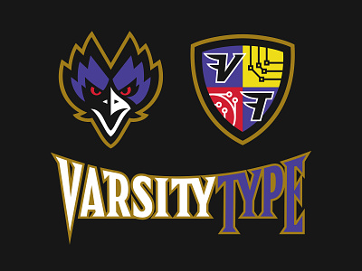 Let's Go Ravens! baltimore graphic design illustration logo nfl ravens sports sports font type design typography