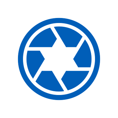 Project Moreshet logo aperture camera jewish logo star