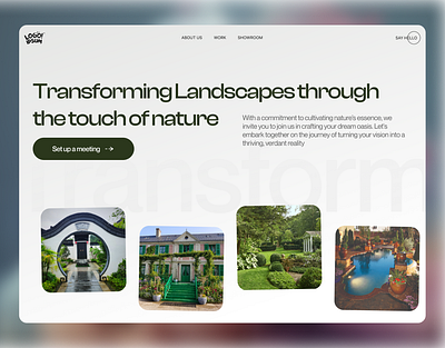 Landscape Websites figma hero section landing page ui ui design web design website design