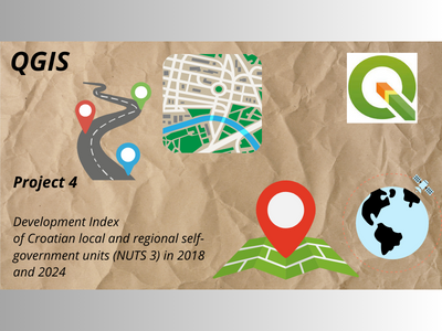 QGIS project - Regional development index of CRO regions 2024 design maps qgia