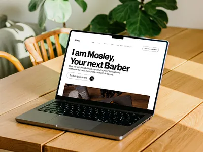 Mosley Barber website design figma landing page relume ui ui design uidesign uiux web design website website design