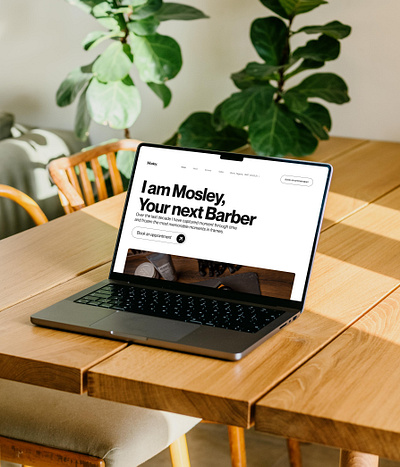 Mosley Barber website design figma landing page relume ui ui design uidesign uiux web design website website design