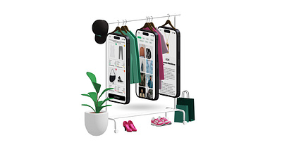 3D Wardrobe App 3d app design fashion illustration wardrobe