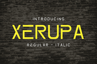 Xerupa Geometric Font font geometric minimalist modern sans serif type typeface unique