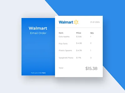 Day 017 — Email Receipt | 100 days UI challenge branding figma logo ui