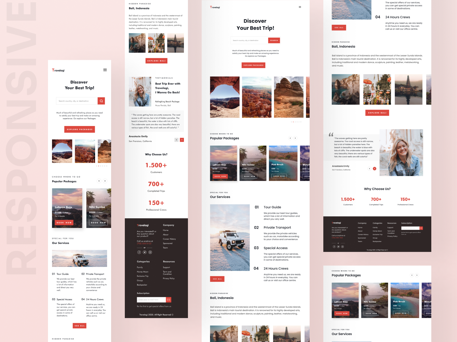 Tripsavvy - Travel Landing Page By Agensip UI UX Agency On Dribbble