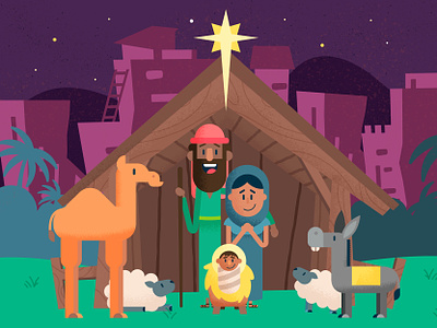 Christmas Nativity bible camel christian christmas donkey jesus joseph mary nativity nativity scene sheep star
