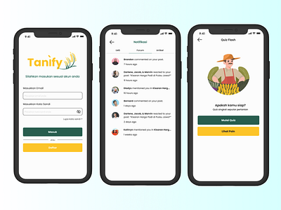 Mobile App - Tanify Agriculture agriculture application branding cultivation design efficient focused on users graphic design information mobile pest and disease monitoring tanify ui weather monitoring
