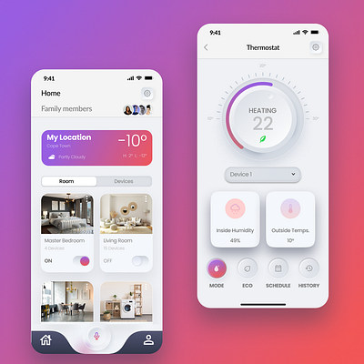 Smart Home Mobile App Control