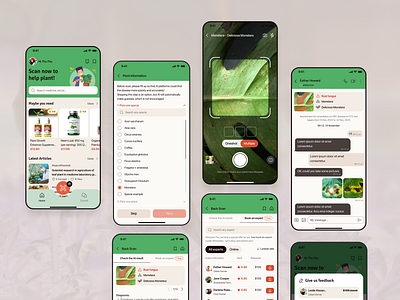 Case Study: Plant Health UXUI Design dailyui design famer interface plantapp smartapp ui uidesign uiux
