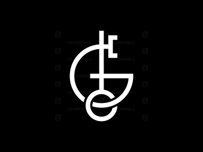 Letter G Key Logo art branding design flat graphic design hole key keyhole lock logo minimal modern monogram monoline pad private safe sale secret simple