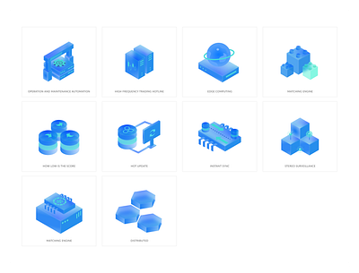 2.5D illustration Server-related 2.5d 3d icon illustration server related