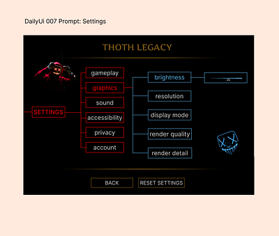 DailyUi 007 Settings 007 dailyui desigen ui uichallenge