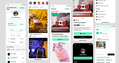 Well-being App for Gen Z app design mobile design ui ux website design