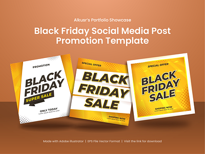 Alkusr - Black Friday Promotion Post Graphic Template art asia black friday branding city culture design graphic design illustration instagram logo post promotion sale template ui