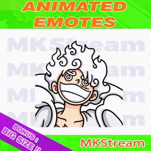 Twitch animated emotes one piece luffy gear 5 laugh animated emotes anime cute design emote emotes gear 5 illustration laugh emotes luffy luffy emotes luffy gear 5 lufy nika nika emotes one piece one piece emotes sub badge twitch emotes