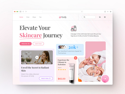 Skin Care Product Landing Page app ui design beauty care product bento gride body wash branding collagen cosmatic ecommerce fashion herbal minimalist modern natural organic responsive design skincare skincare website ui ui landing page website design