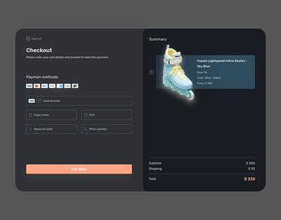 Credit Card Checkout checkout concept design credit card daily ui dark dark mode gradient landing pay payment purchase ui ui design ux web web page