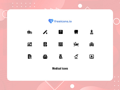 Medical Icon Set branding design free icons icon illustration logo medical iconset ui vector vector logo web