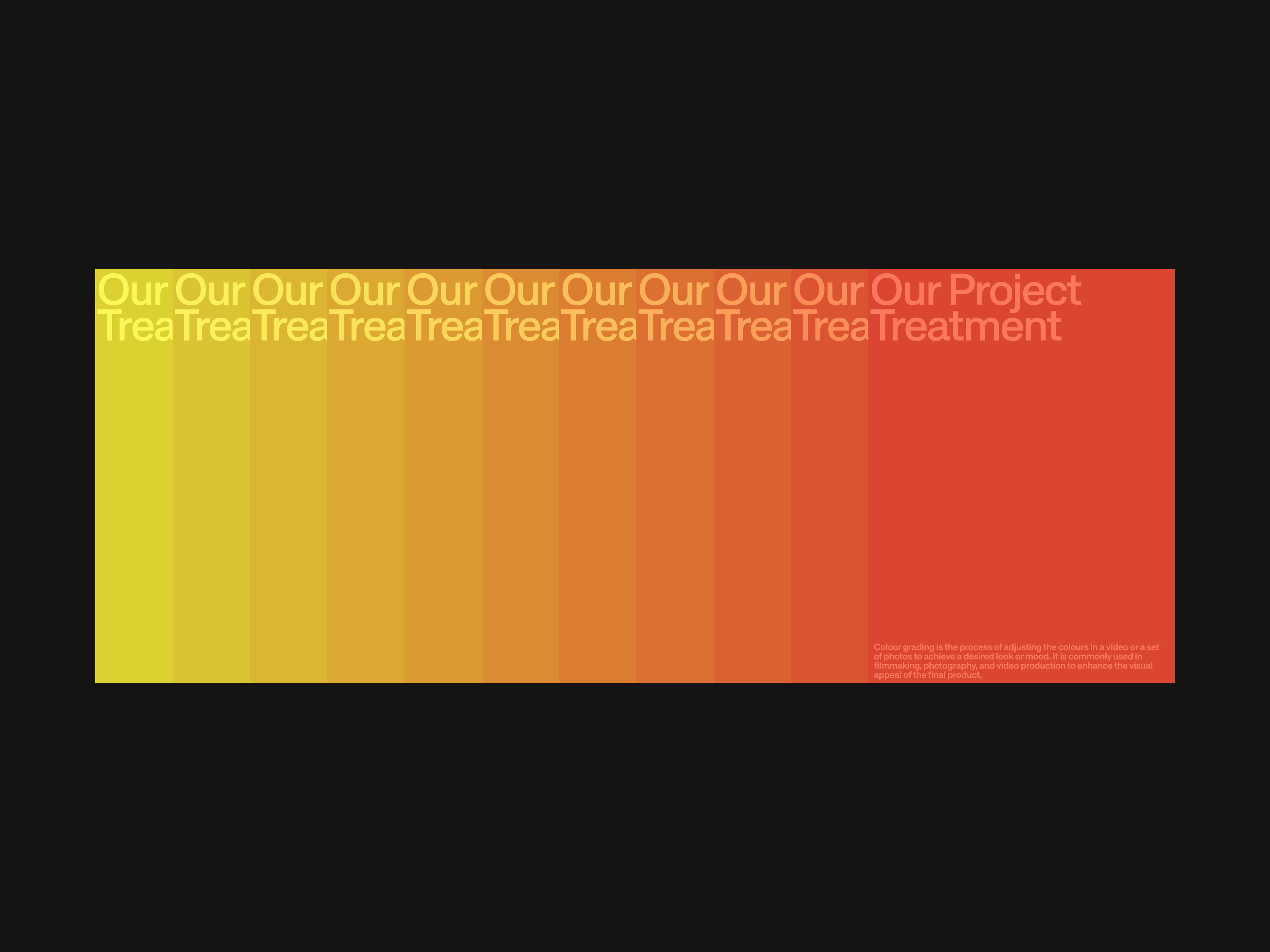 Hue Grading freelancer graphic design layout typography