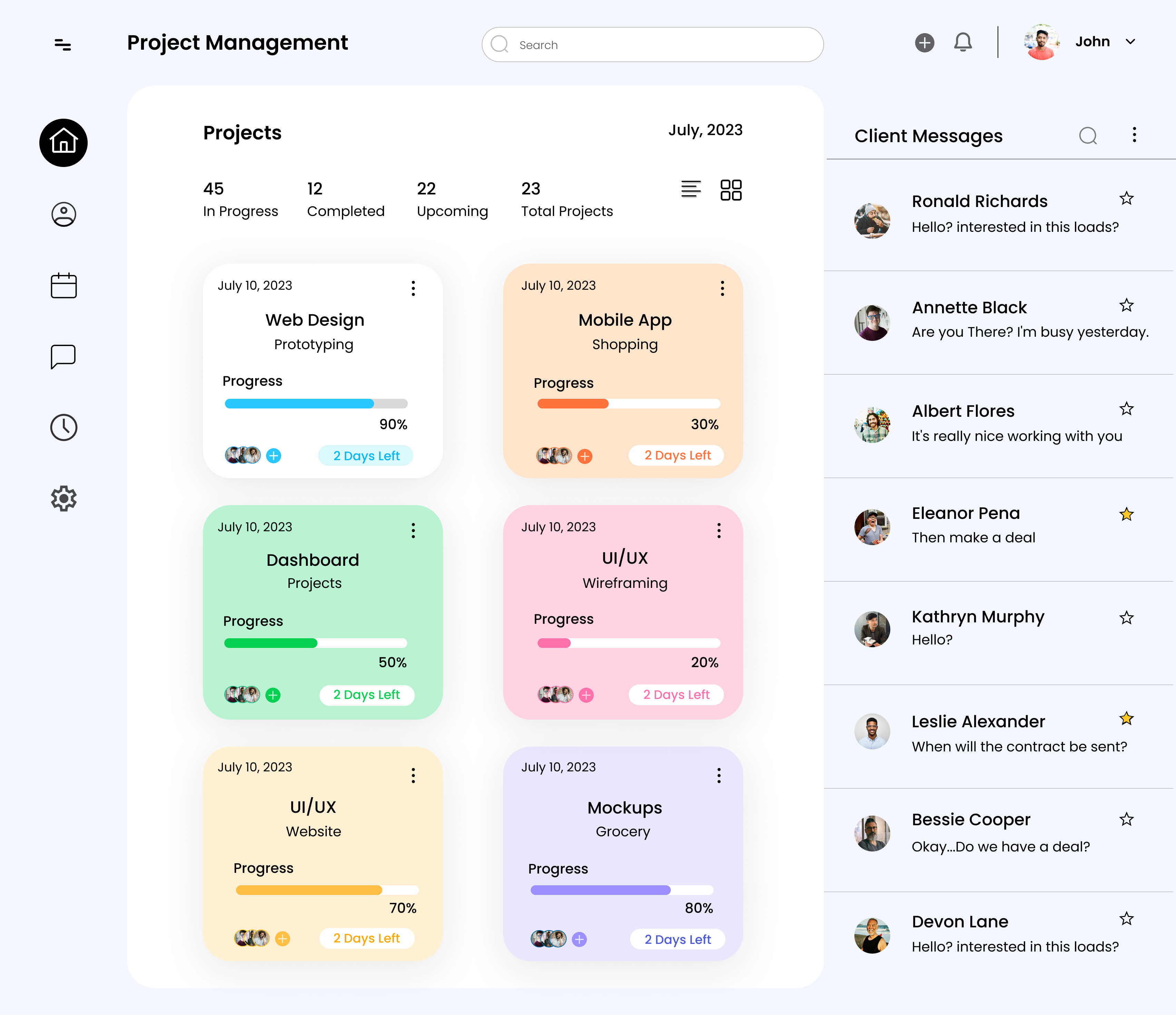 Project Management Dashboard By Aditya Srivastav On Dribbble