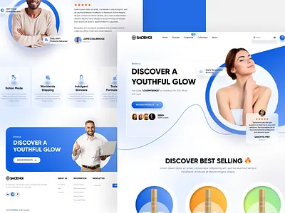 SMOENGI landing page beauty landing page landing page design perfume ui