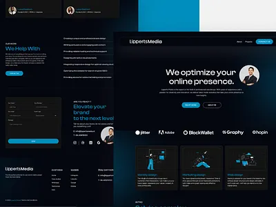 Portfolio Landing page design figma landing page portfolio landing page ui