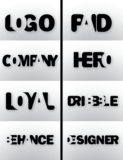 Minimal Text Logo Design 3d branding brandong graphic design logo texttype logo ui