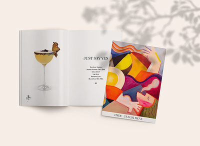 Cocktail menu! 2d ai booklet branding brochure cocktail colors design drink flat glass graphic illustrator indesign menu design
