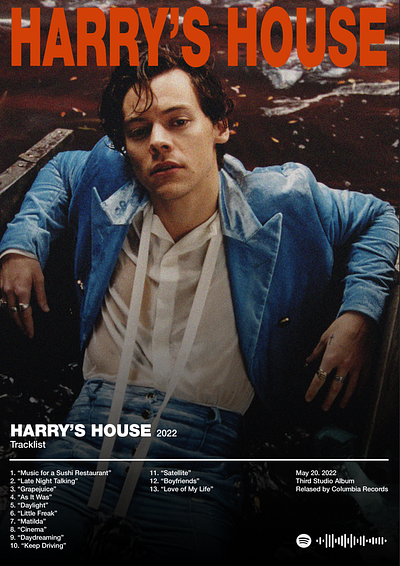 Harry Styles Album "Harry's House" graphic design