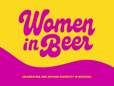 Women in Beer 70s beer branding brewing craft beer logo system script typography vintage women