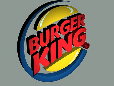 Burger king 3d animation branding element 3d graphic design illustration logo motion graphics vector